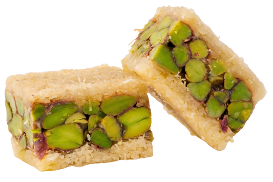 Premium White Knafeh with Pistachio (Ballorieh) - Kweider Sweets