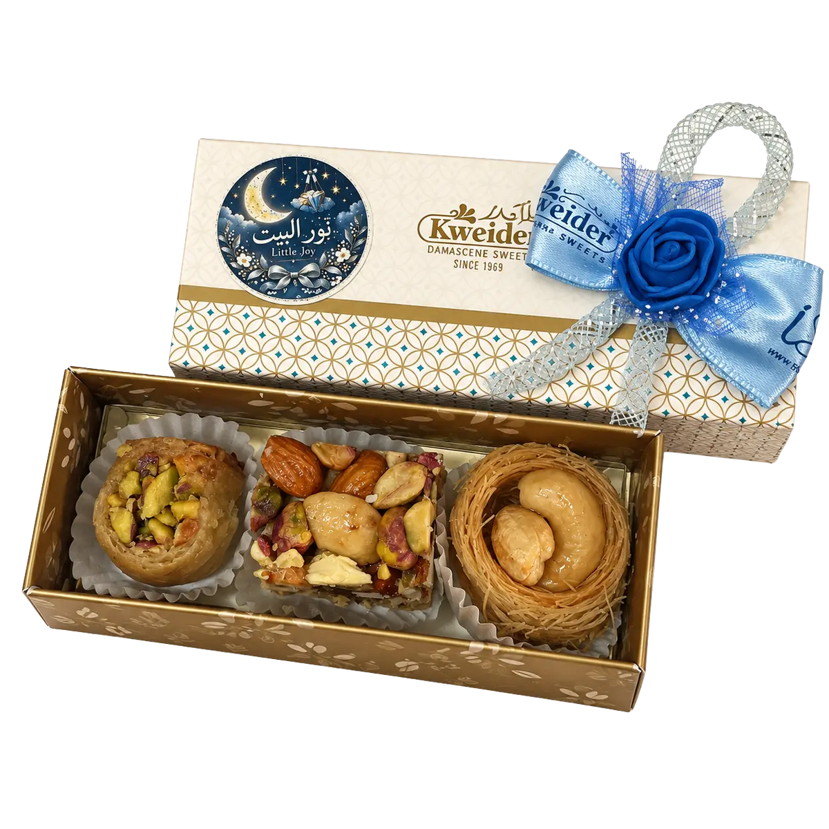 Personalised sweet favour box – design BO3 | Kweider Sweets
