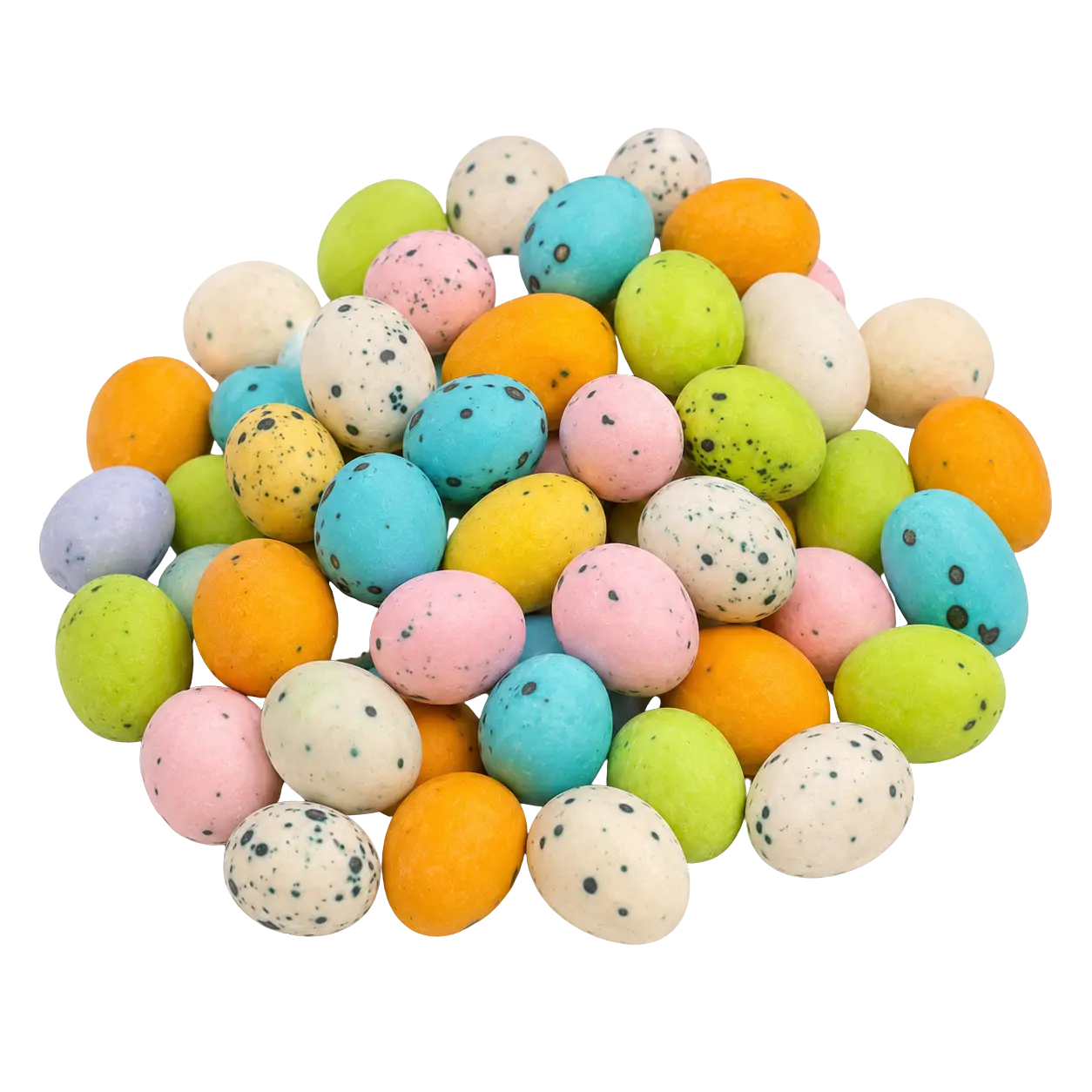Colourful candy-coated peanuts with a chocolate layer and crisp sugar shell.