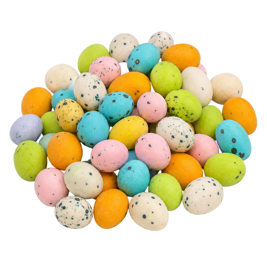 Colourful candy-coated peanuts with a chocolate layer and crisp sugar shell.