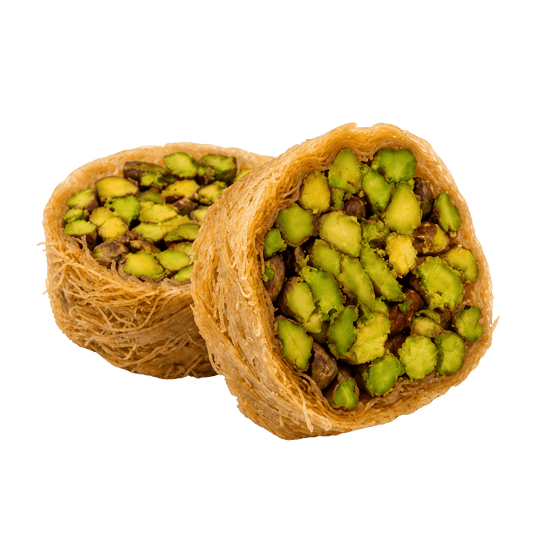 Extra Pistachio Mabrouma Knafeh - Kweider Sweets