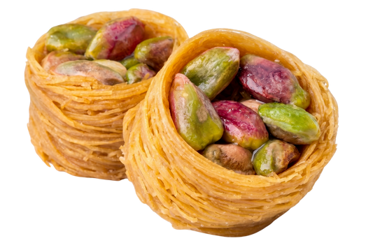 Premium Pistachio Knafeh ('Osh El Bulbul' Bird's Nests) - Kweider Sweets