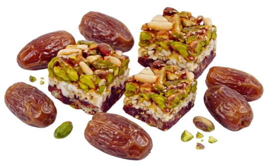 Premium Mixed Nuts Crowned Medjool Dates (Topped Assortment) - Kweider Sweets