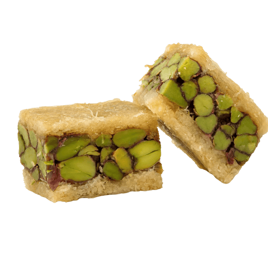 Pistachio White Ballorieh Knafeh - Kweider Sweets