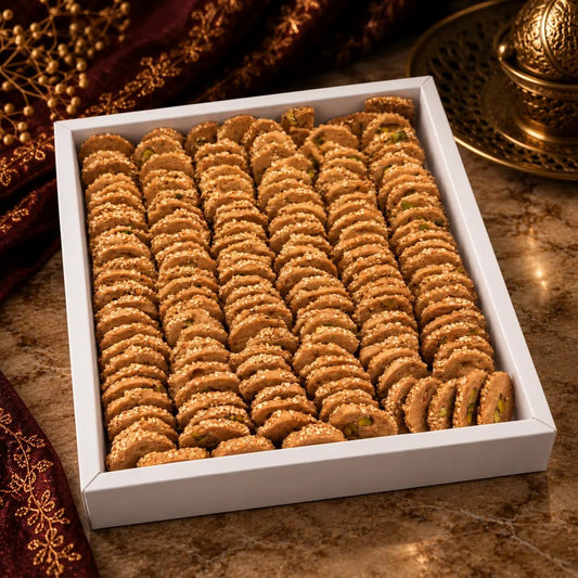 Sesame Barazek Biscuits - Kweider Sweets