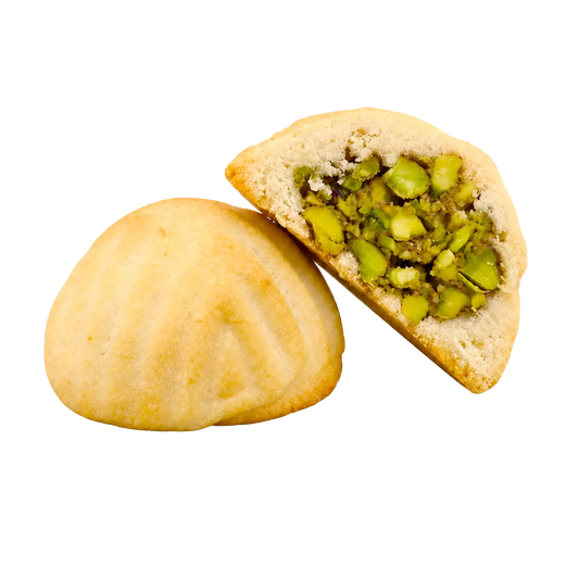 Traditional Syrian Pistachio Maamoul Damascene cookies by Kweider London
