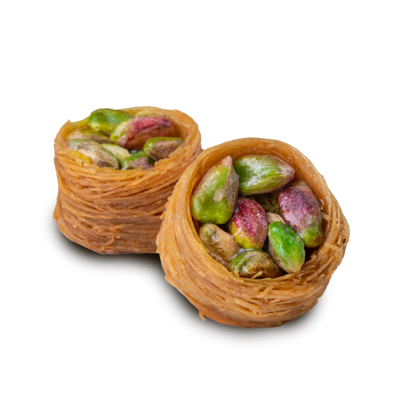 Premium Pistachio Knafeh (Osh El Bulbul) Bird's Nests) by Kweider Damascene Sweets - premium Middle Eastern dessert