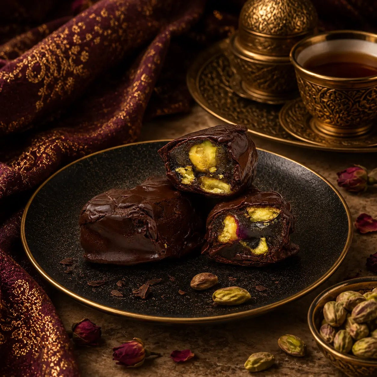 Pistachio Delight With chocolate - Kweider Sweets