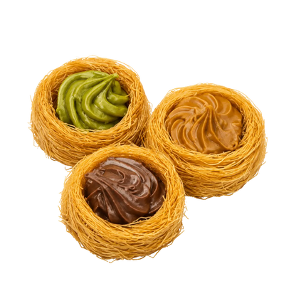 Trio Creams Knafeh Pistachio,Biscuit,Chocolate