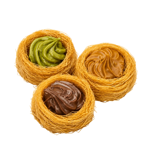 Trio Creams Knafeh Pistachio,Biscuit,Chocolate