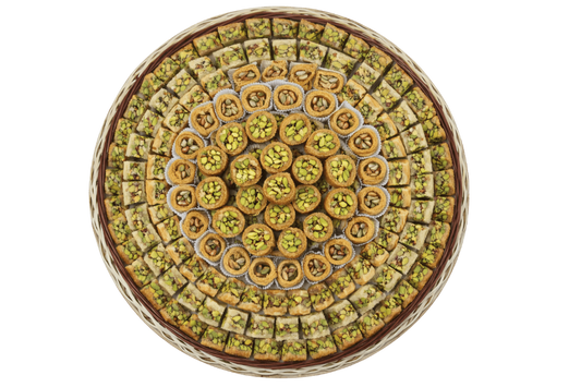 Premium Pistachio Baklava Assortment by Kweider Damascene Sweets - premium Middle Eastern dessert
