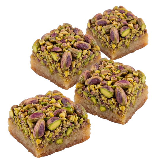 Premium Mixed Nuts Semolina Dessert ('Hareesa' Sweet Cake) - Kweider Sweets