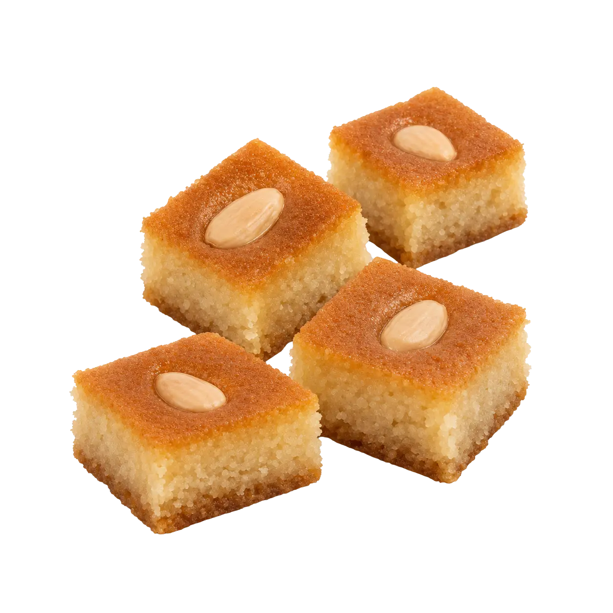 Almond Semolina Cake (Hareesa)