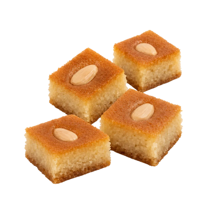 Almond Semolina Cake (Hareesa)