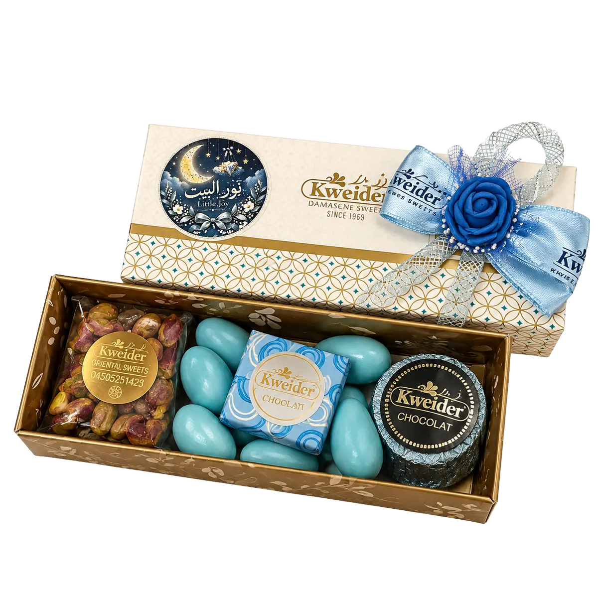 Personalised sweet favour box – design BO4 | Kweider Sweets