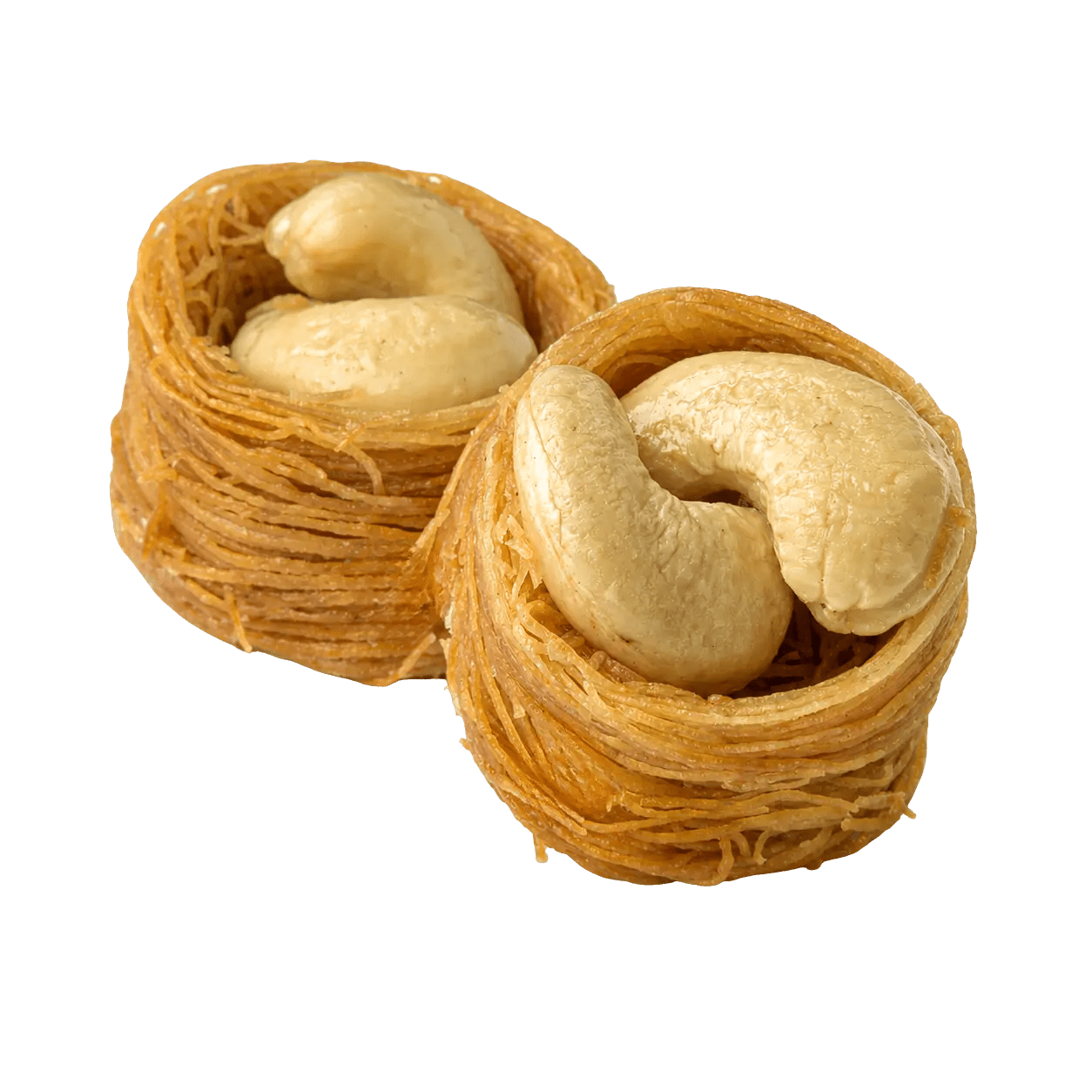 Cashew Knafeh (Bird's Nests) - Kweider Sweets