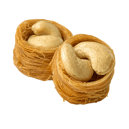 Cashew Knafeh (Bird's Nests) - Kweider Sweets