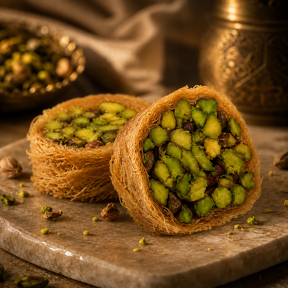 Extra Pistachio Mabrouma Knafeh