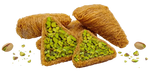 Premium Pistachio Knafeh ('Faysaliyat' Crispy Triangles) - Kweider Sweets