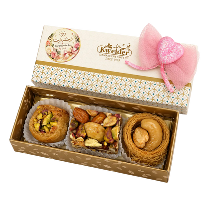Personalised sweet favour box – design G3 | Kweider Sweets