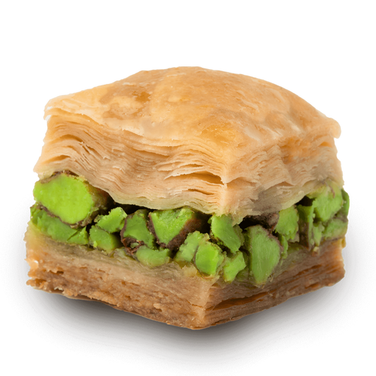 Premium Pistachio Baklava by Kweider Damascene Sweets - premium Middle Eastern dessert