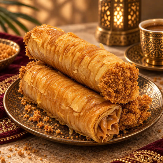 Biscoff Baklava Rolls - Kweider Sweets