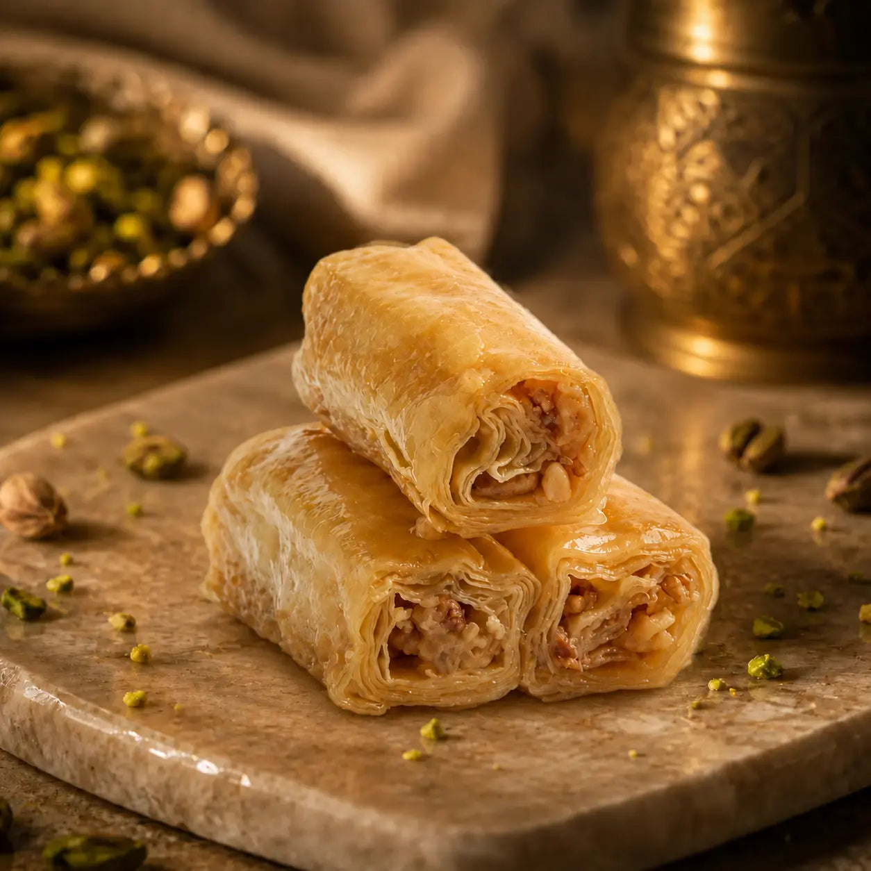 Mixed Nuts Finger Baklava (Asabe)