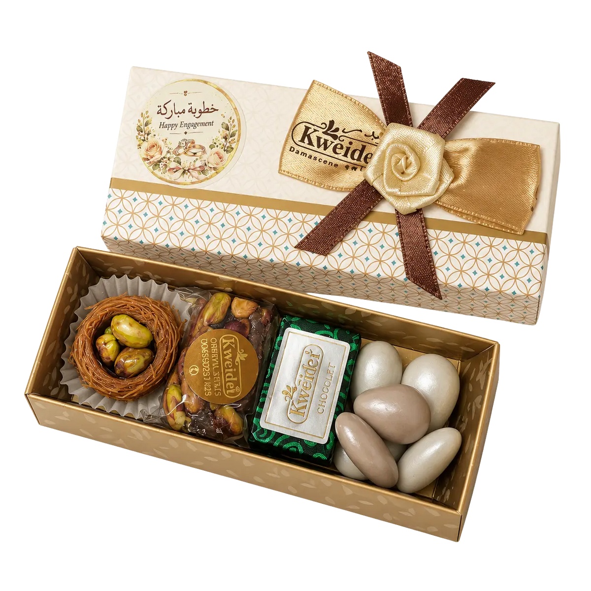 Personalised sweet favour box – design PA4 | Kweider Sweets