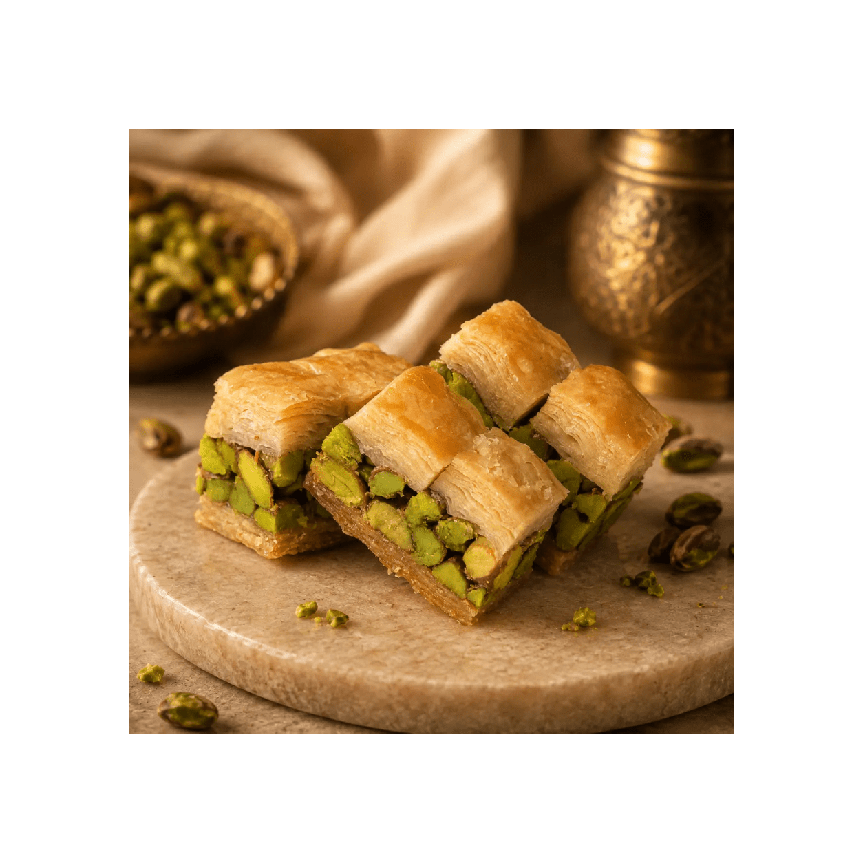 Pistachio Asiye Baklava - Kweider Sweets