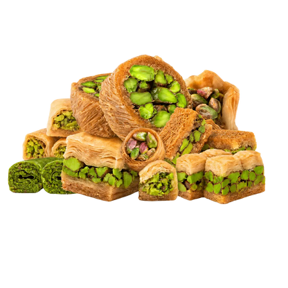 Pistachio Baklava Assortment - second view - Kweider Sweets London