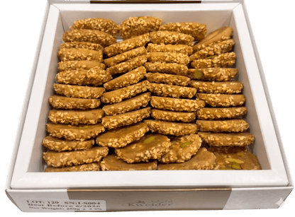Premium Sesame and Pistachio Cookies ('Barazek) - Kweider Sweets
