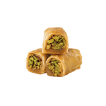Pistachio Finger (Baklava Filo Rolls) - Kweider Sweets