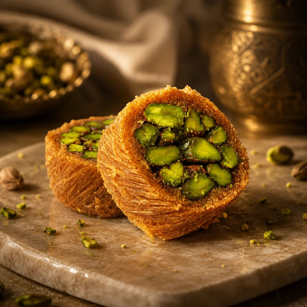 Pistachio Knafeh (Mabrouma)