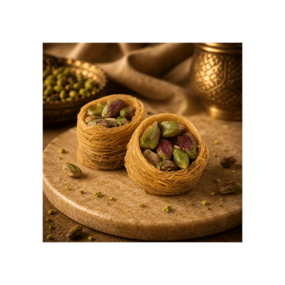 Pistachio Osh El Bulbul (Bird’s Nests) - Kweider Sweets