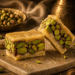 Pistachio White Ballorieh Knafeh - Kweider Sweets