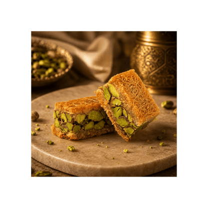 Roasted Pistachio Ballourieh - Kweider Sweets