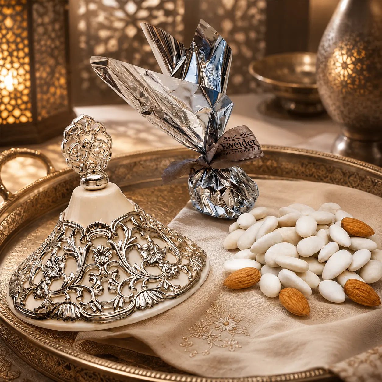Syrian Sugared Almonds (Malbas) - Kweider Sweets