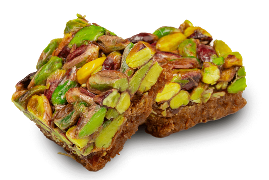 Premium Pistachio Open-Faced Tray Knafeh (Ballorieh) by Kweider Damascene Sweets - premium Middle Eastern dessert
