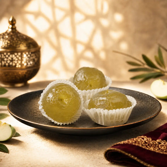 Glacé apples inspired by traditional Damascene and Levantine fruit confectionery
