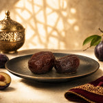 Traditional glacé plums inspired by Damascene and Levantine fruit confectionery