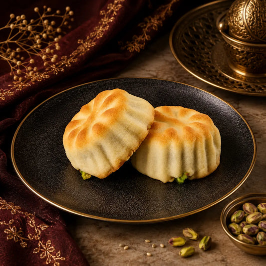 Traditional Syrian Date Maamoul Damascene cookies by Kweider London