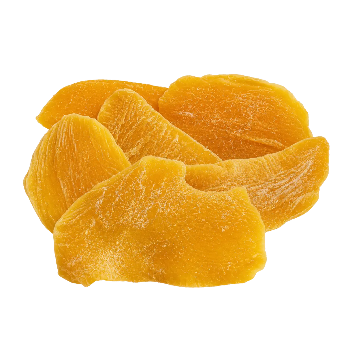 Kweider dried mango rings presented in a luxury tropical dried fruit setting