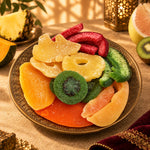 Luxury presentation of Kweider mixed dried fruit selection for sharing and gifting