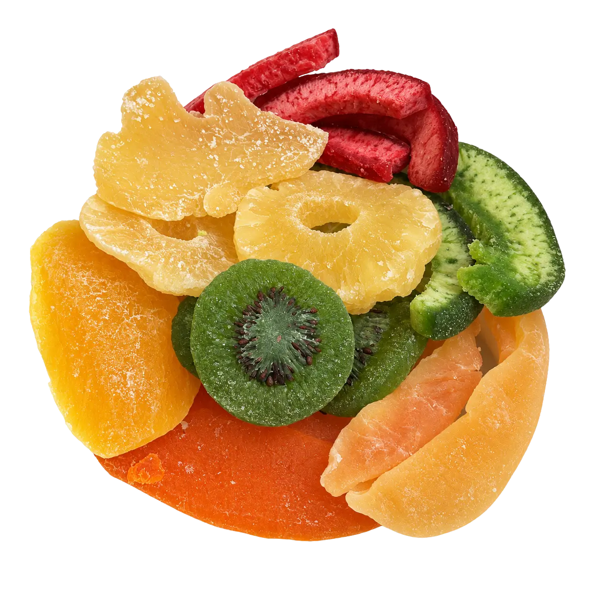 Kweider mixed dried fruit selection with assorted colourful dried fruits