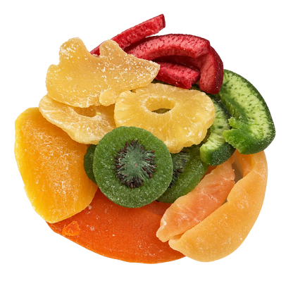 Kweider mixed dried fruit selection with assorted colourful dried fruits