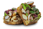 Premium Mixed Nuts Open-Faced Tray Knafeh (Ballorieh) by Kweider Damascene Sweets - premium Middle Eastern dessert